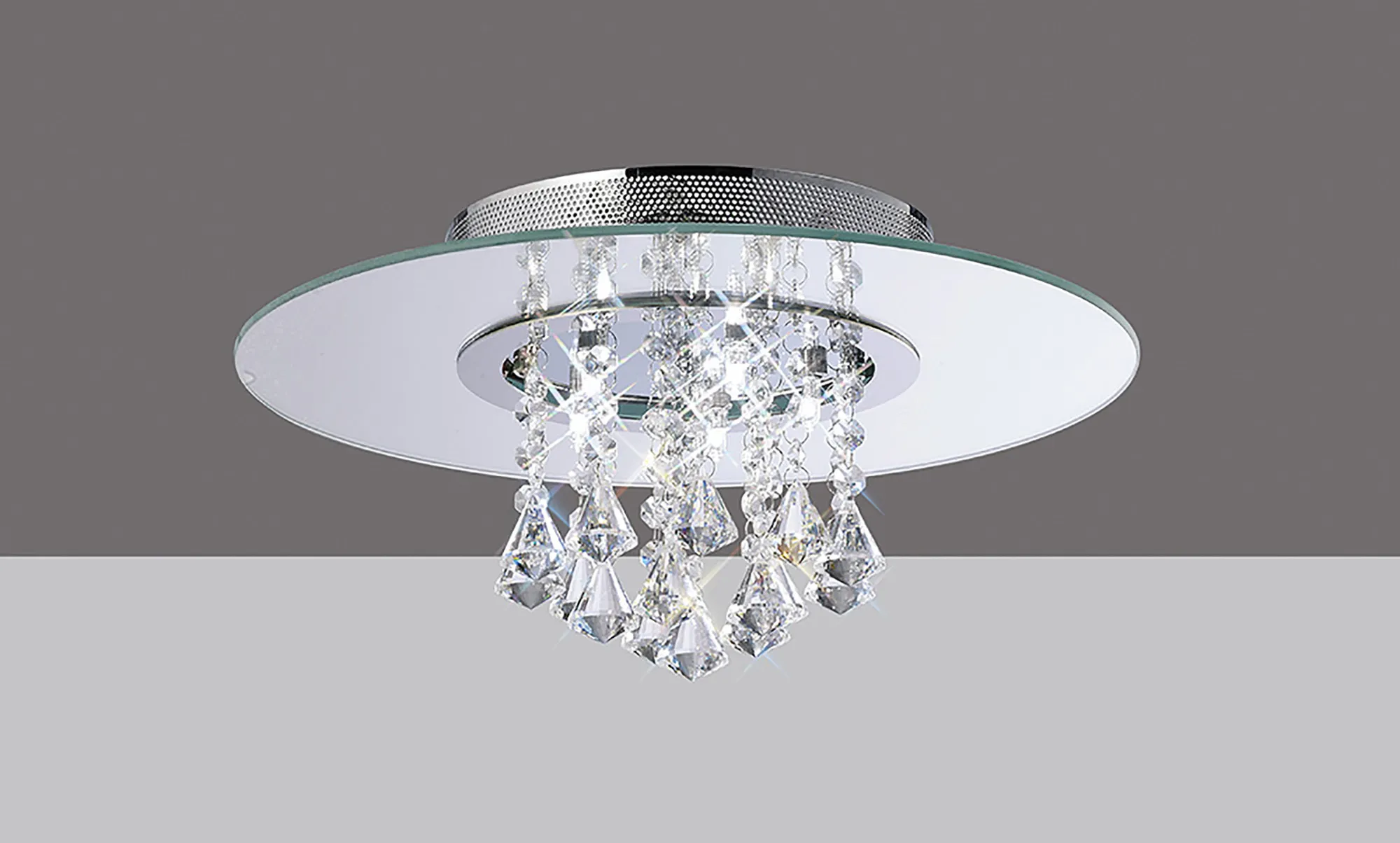 IL31003  Starda Crystal  Flush Ceiling Round 5 Light